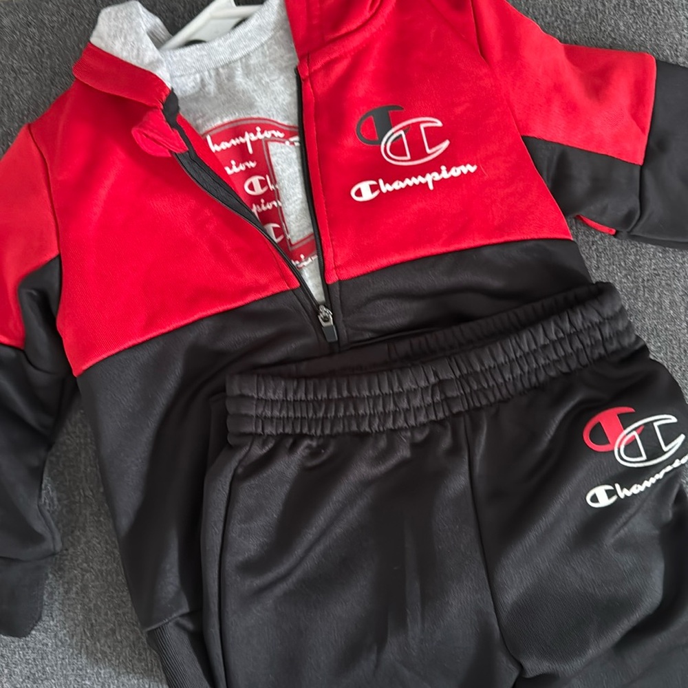 3 piece toddler boys champion set 2T